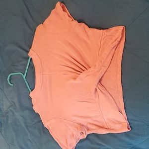 Xhilaration Cropped Cross Front Sweater size L